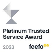 feefo platinum trusted service.