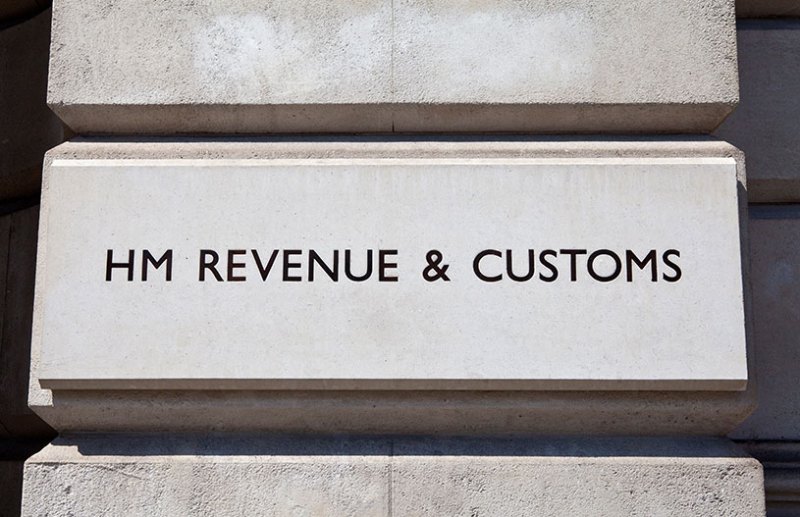 A sign showing HM Revenue & Customs