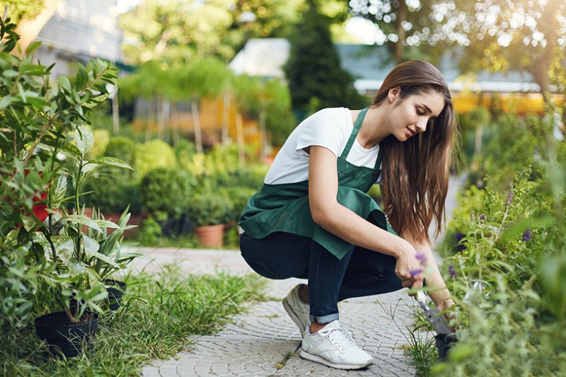 Women gardening