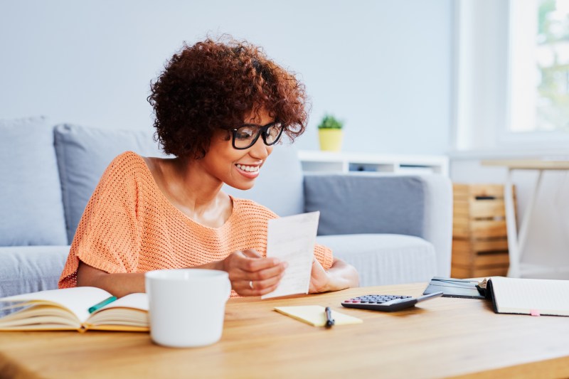 Employee looking at pension